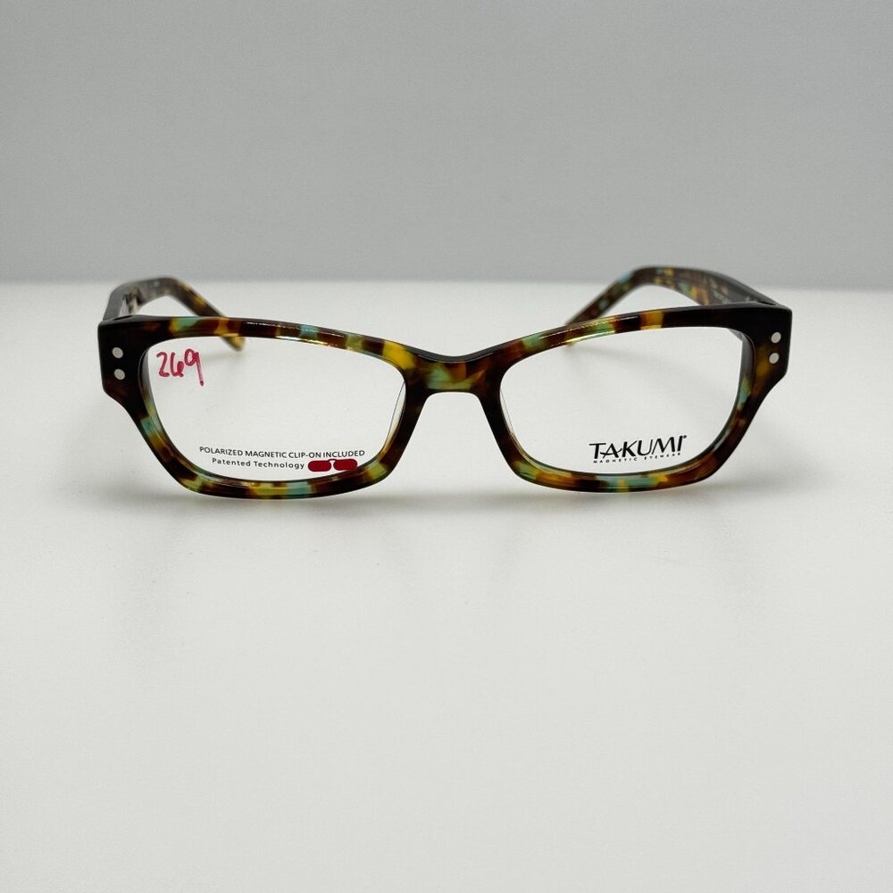 Takumi Eyeglasses Eye Glasses Frames T9962 60 50-17-140 W/ Clip
